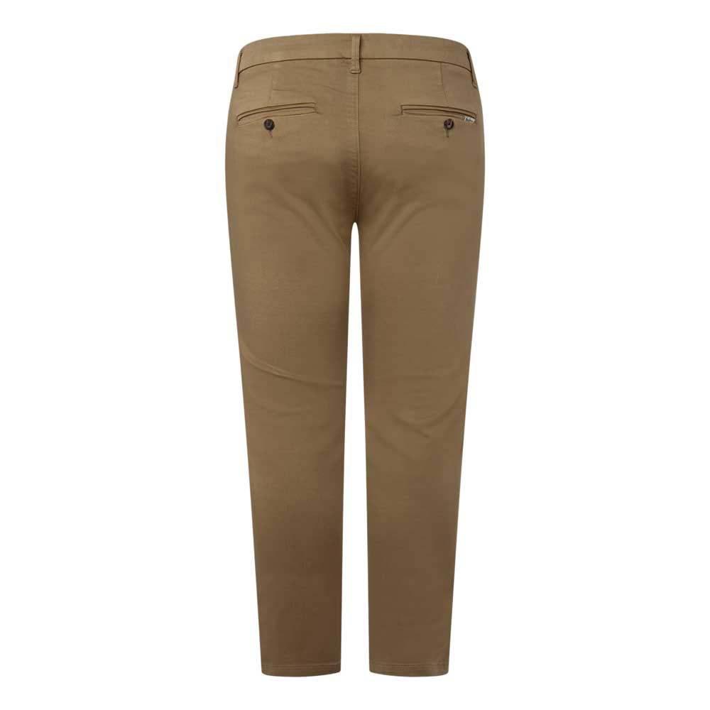 Pepe Jeans James Regular Waist Chino Pants in Natural for Men | Lyst