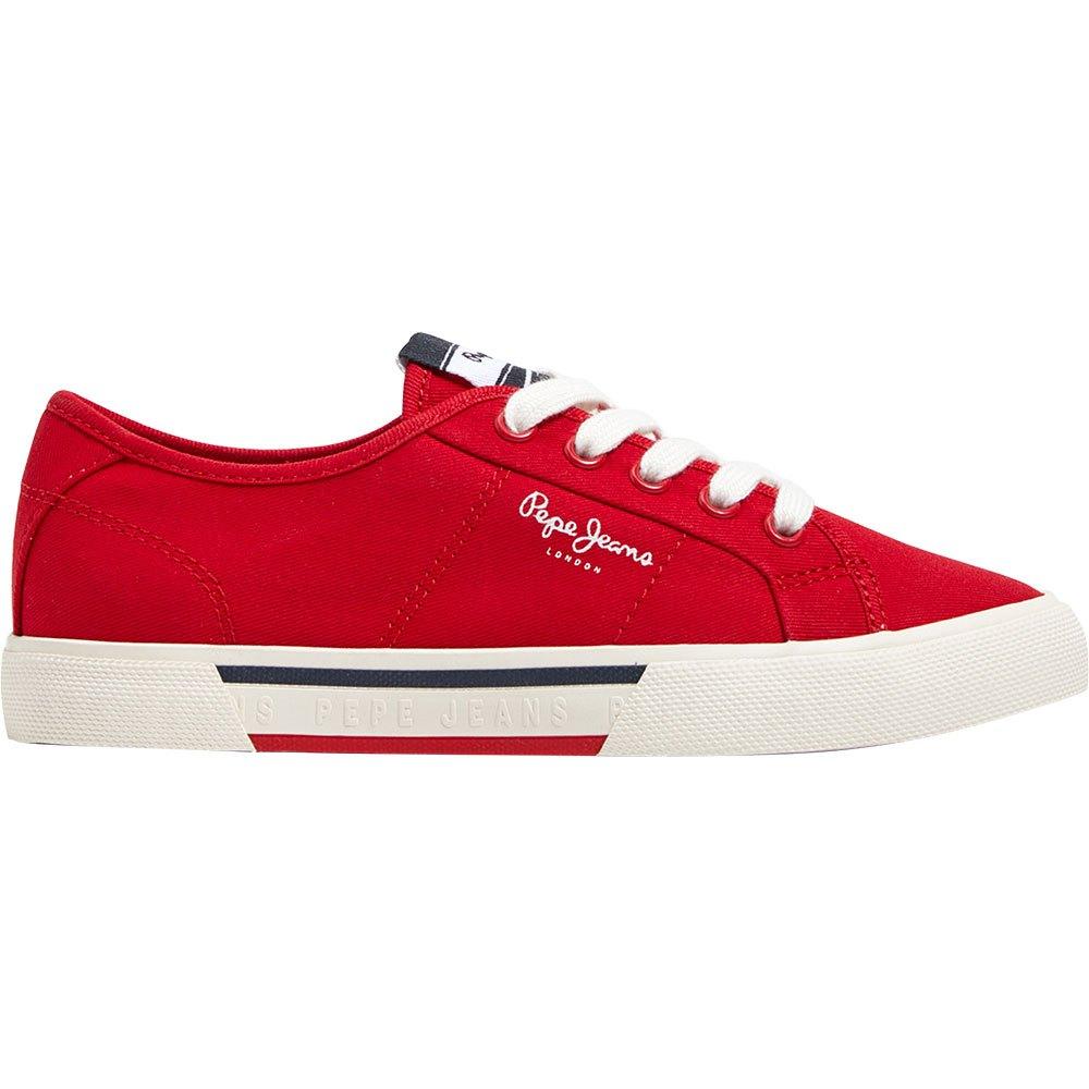 Pepe Jeans Brady Basic Trainers in Red for Men | Lyst