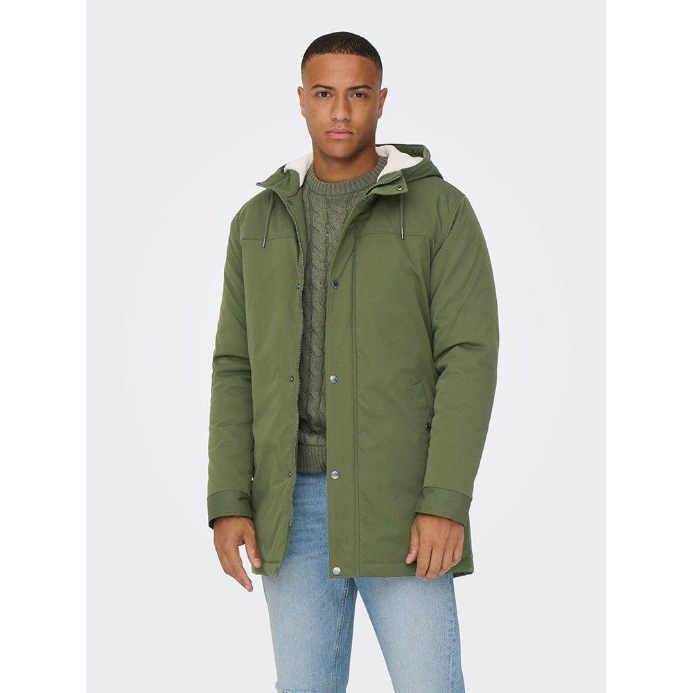 Only & Sons Ony & On Aexander Parka An in Green for Men | Lyst