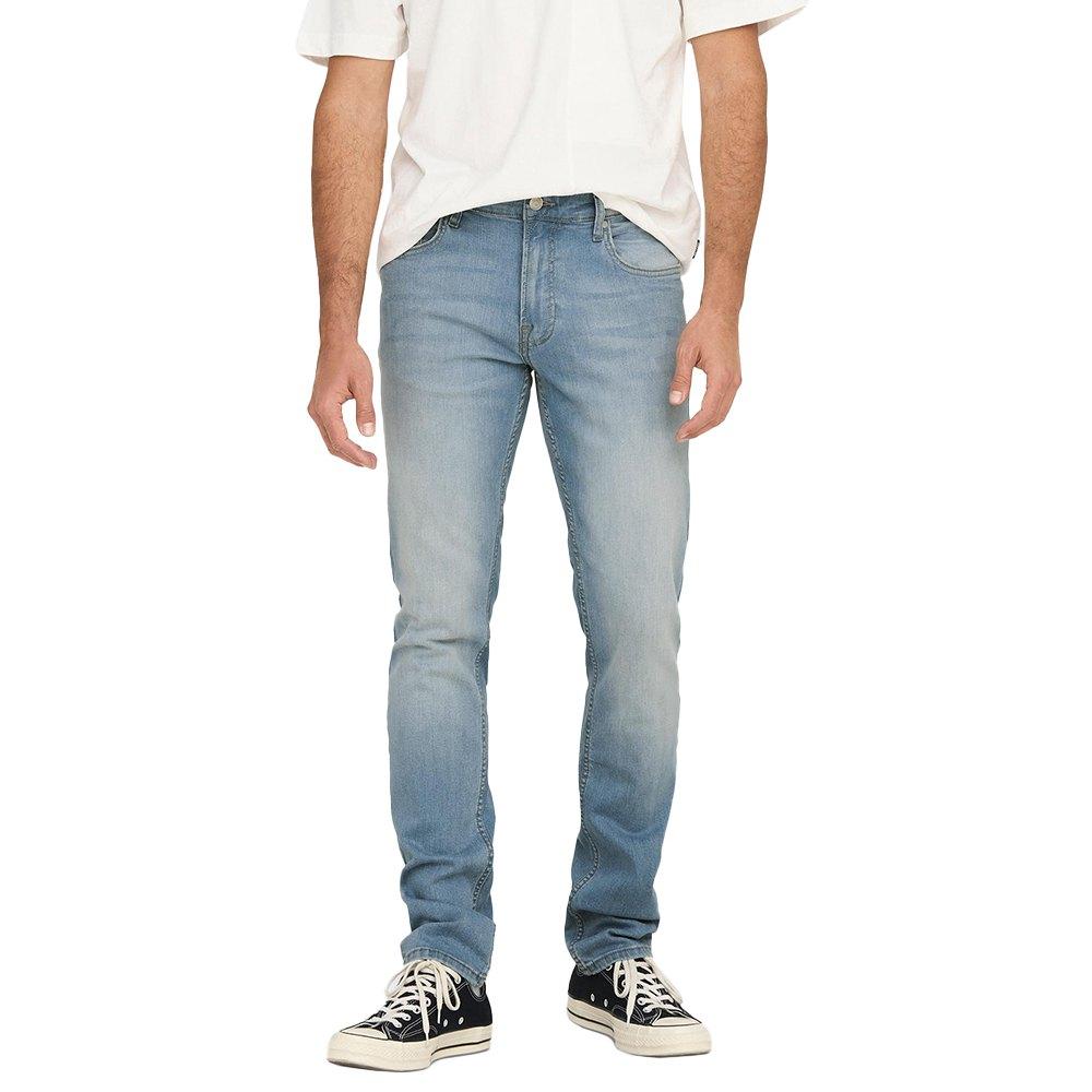 Only & Sons Loom Slim Fit Jeans in Blue for Men | Lyst