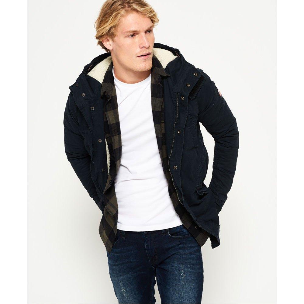 Superdry Cotton Winter Rookie Military Parka Jacket in Navy (Blue) for Men  - Lyst