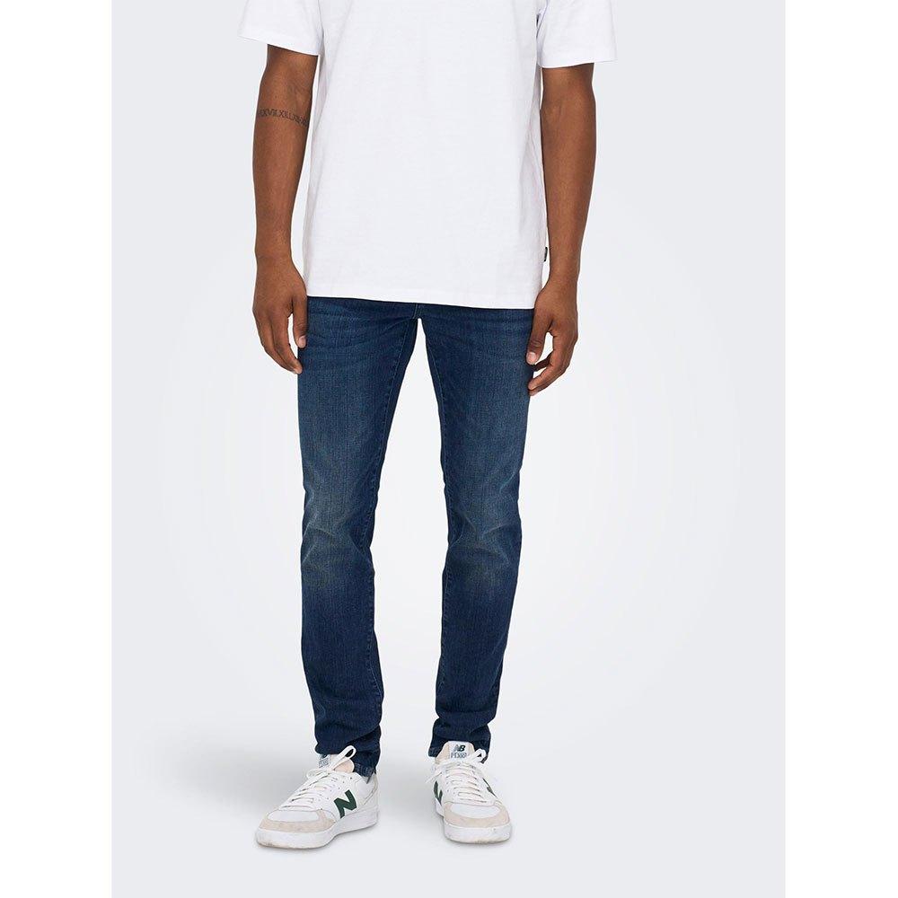 Only & Sons Loom Slim Fit 4514 Jeans in Blue for Men | Lyst