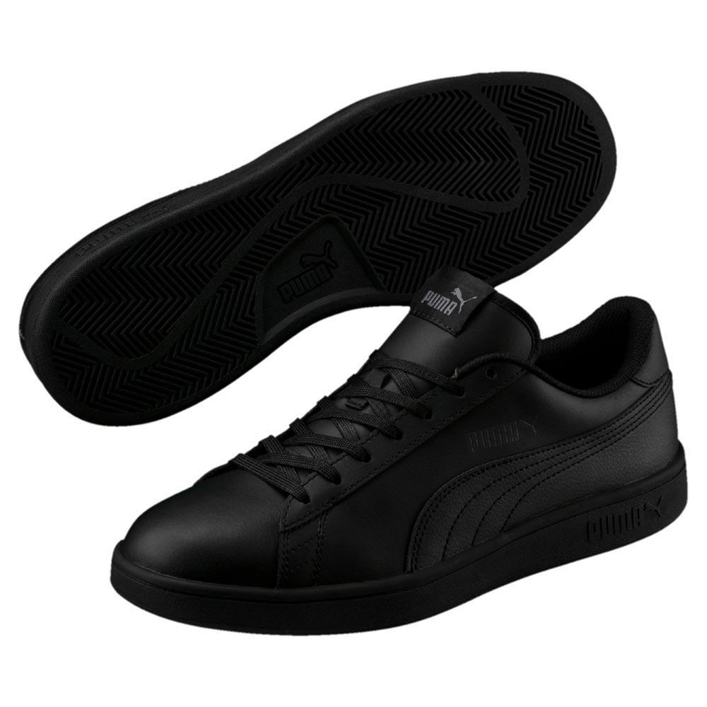 PUMA Leather Smash V2 L in Black for Men - Lyst