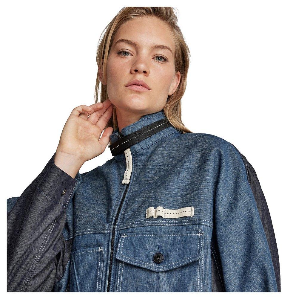 G-Star RAW Gsrr 3d A-cropped Jacket in Blue | Lyst