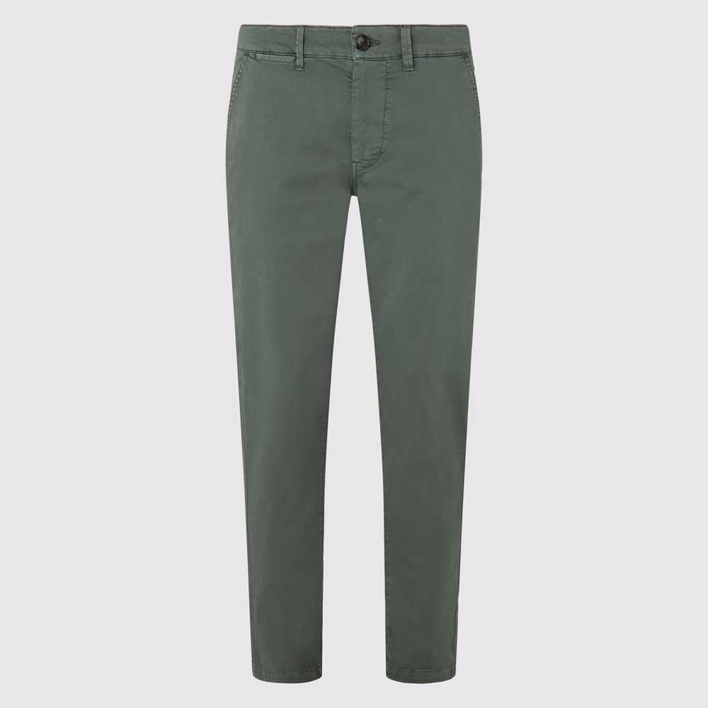Pepe Jeans Sloane Regular Waist Chino Pants in Green for Men | Lyst
