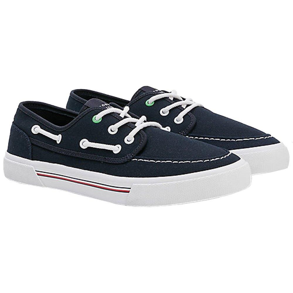 Tommy Hilfiger Core Canvas Boat Shoes in Blue for Men | Lyst
