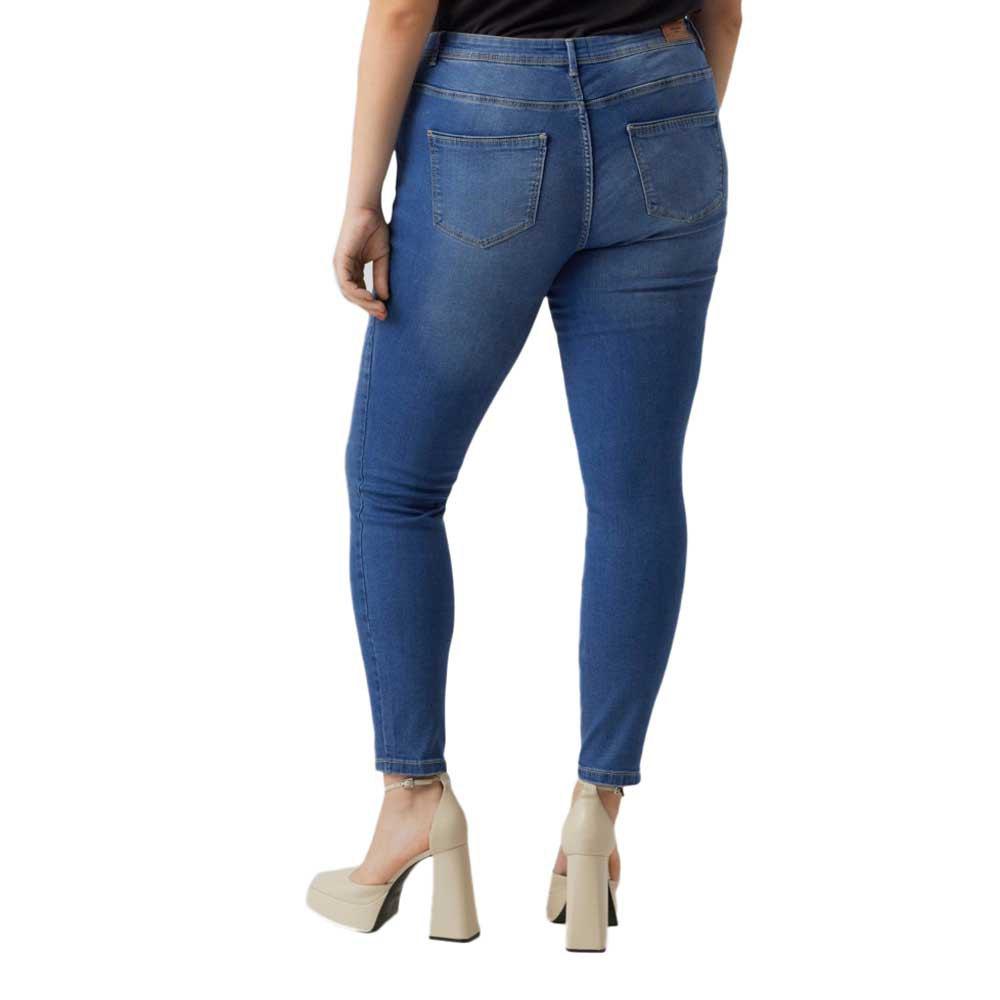 Vero Moda Curve Fanya Slim Fit Vi3312 Jeans in Blue | Lyst