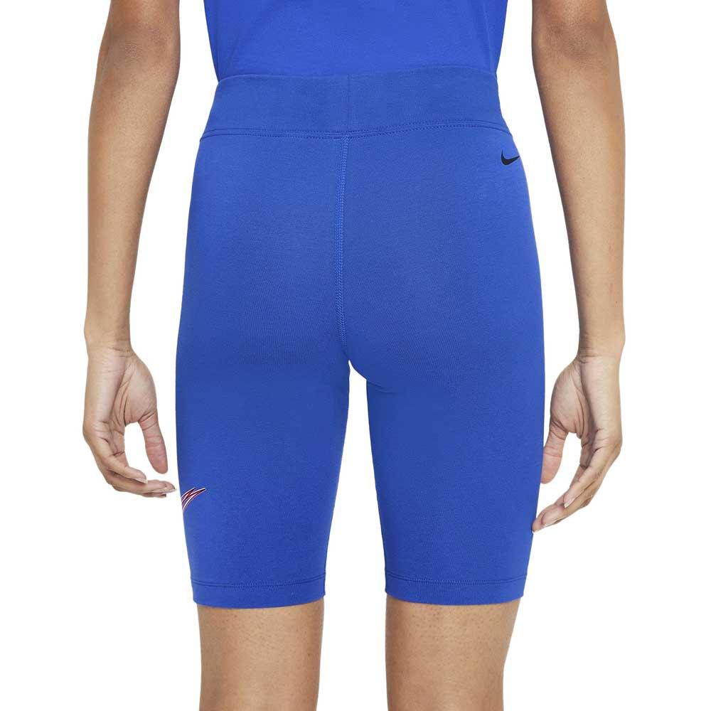 Nike Sportswear Essential Printed Bike Short Leggings in Blue | Lyst