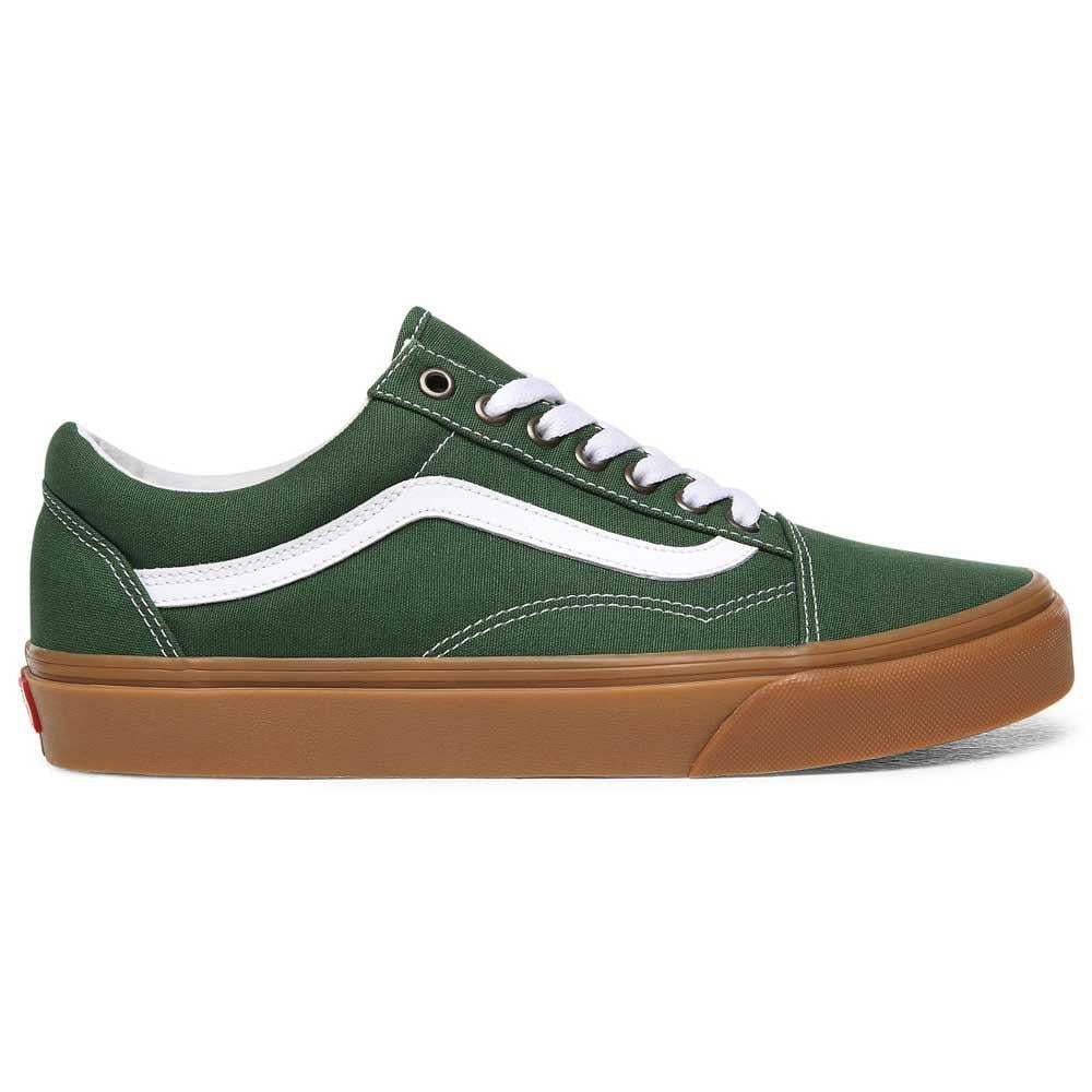 Vans Canvas Old Skool Gum Sole Trainers in Green for Men - Lyst