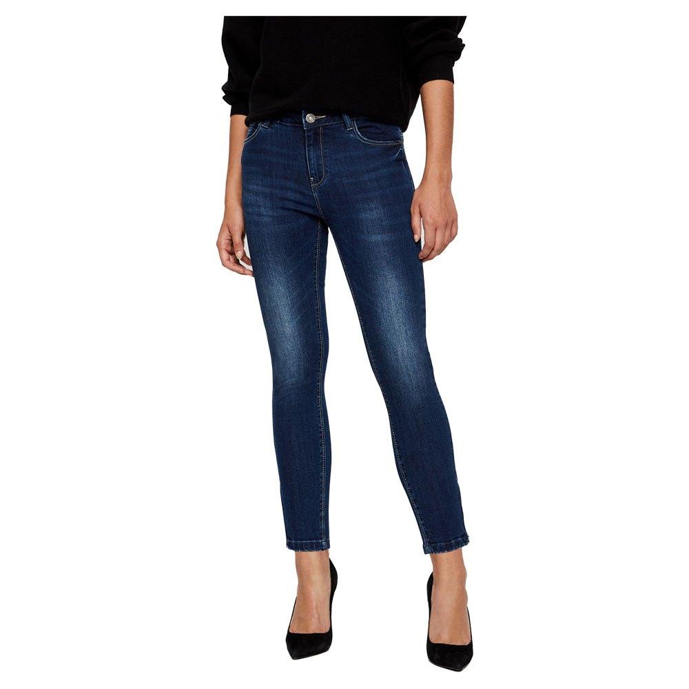 Noisy May Kimmy Normal Waist Ankle Zip Jt060db Jeans in Blue | Lyst