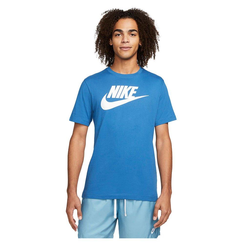 Nike Cotton Sportswear Icon Futura Short Sleeve T-shirt in Blue for Men |  Lyst