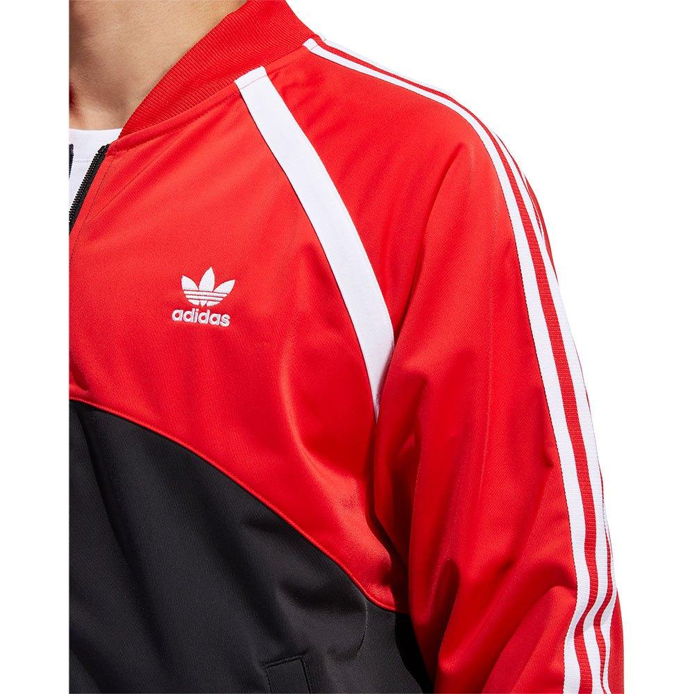 adidas Originals Superstar Jacket in Red for Men | Lyst