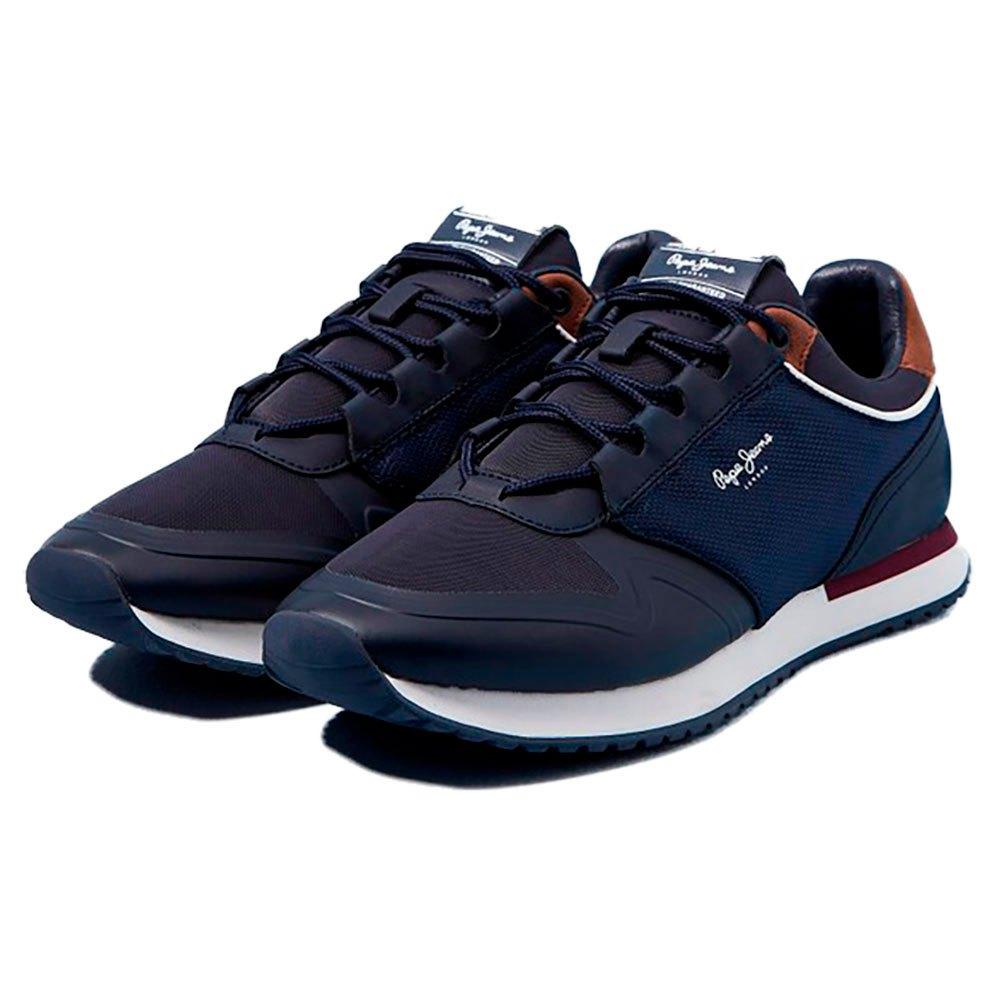 Pepe Jeans Denim Tour Urban Trainers in Navy (Blue) for Men | Lyst