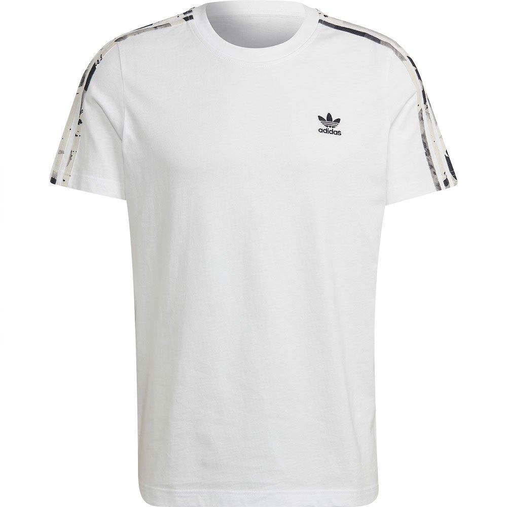 adidas Originals Cotton 3 Stripes Camo Short Sleeve T-shirt in White for  Men | Lyst
