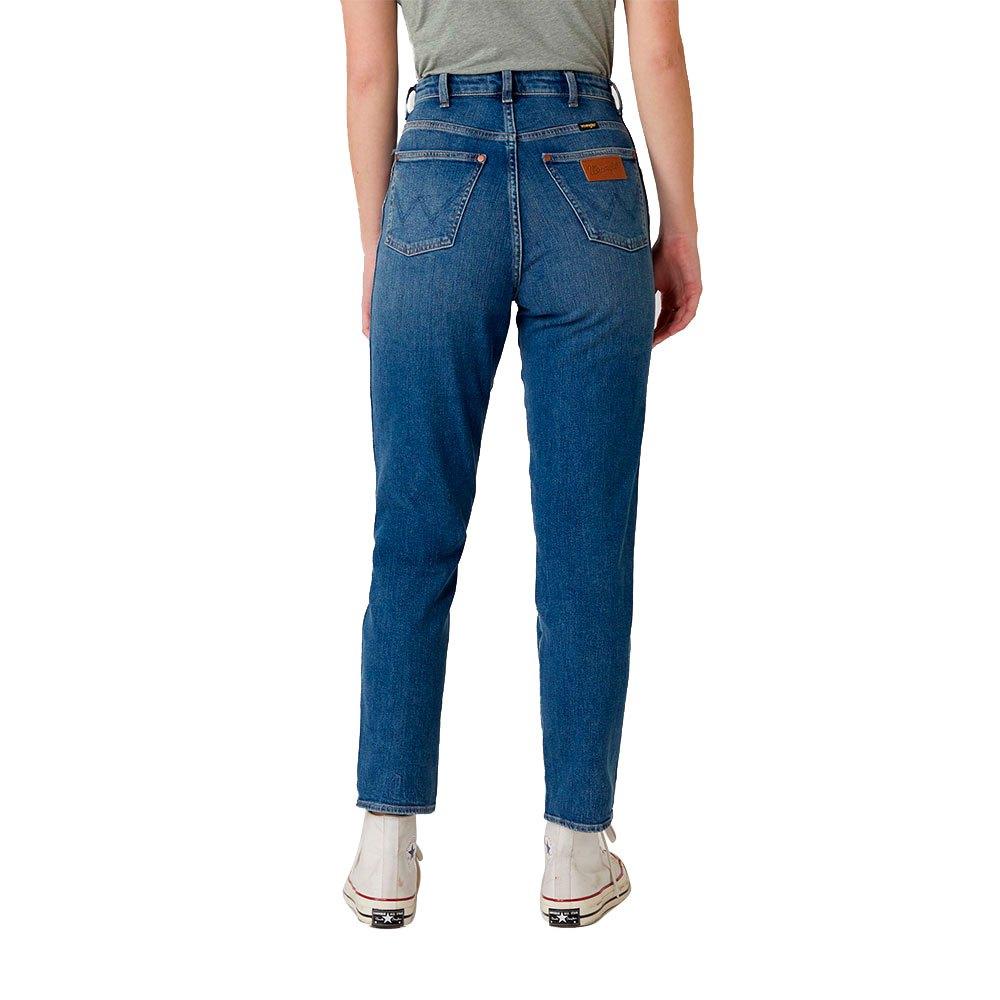 Wrangler Mom Jeans in Blue | Lyst