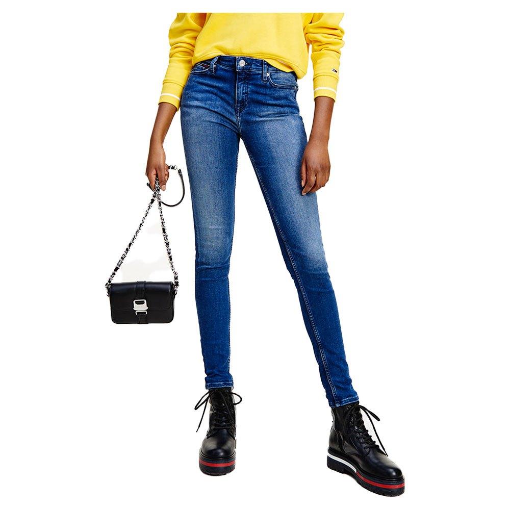 Tommy Hilfiger Nora Mid Rise Skinny Jeans Refurbished in Blue | Lyst