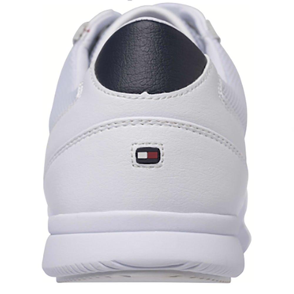 tommy hilfiger perforated leather trainers