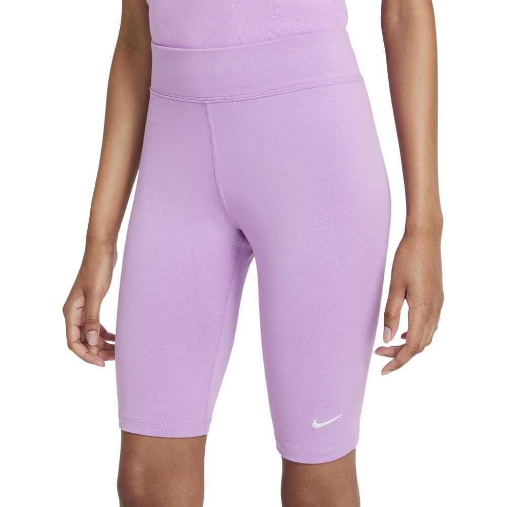 Nike Sportswear Essential Bike Short leggings in Purple | Lyst