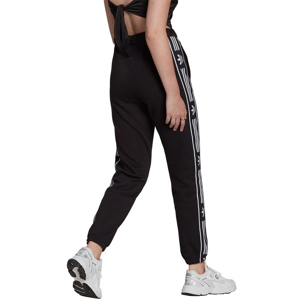 adidas Originals Cuffed Tape joggers Pants in Black | Lyst