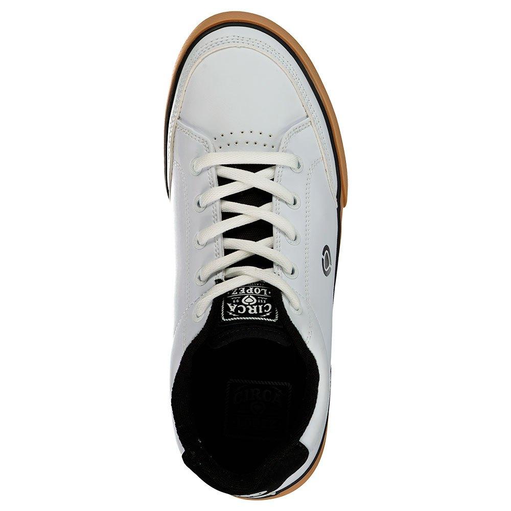 white slim trainers