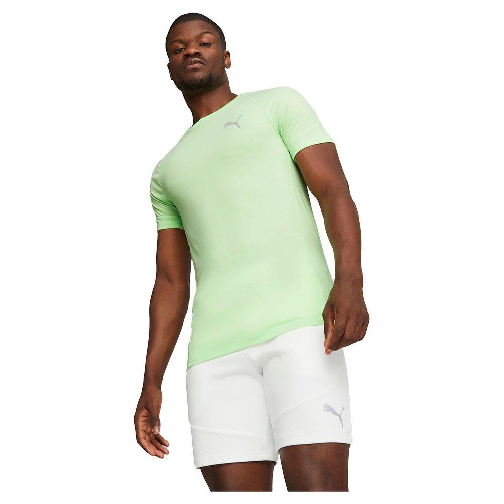 PUMA Evostripe Short Sleeve T-shirt Man in Green for Men | Lyst