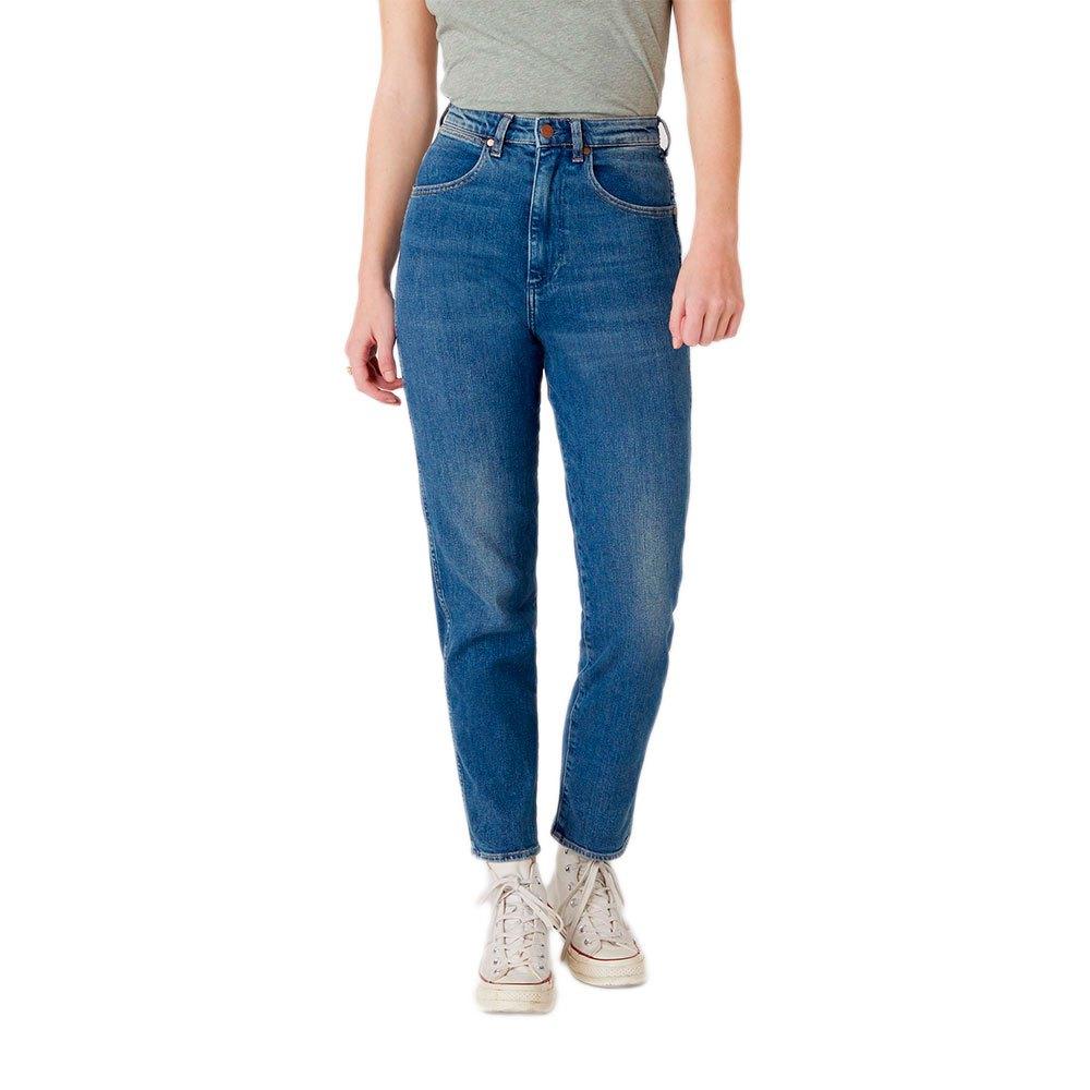 Wrangler Mom Jeans in Blue | Lyst