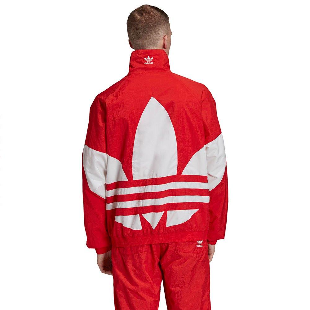 adidas Originals Synthetic Big Trefoil Track Top in Red|White (Red) for Men - Save 38% - Lyst