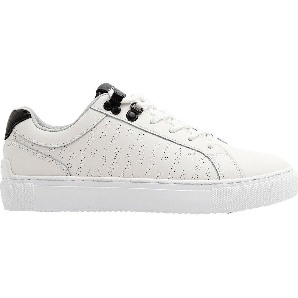 Pepe Jeans Adams Log Trainers in White | Lyst