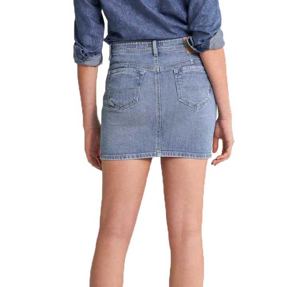 Salsa Jeans Push Up Shape Up Denim Mini Skirt in Blue | Lyst