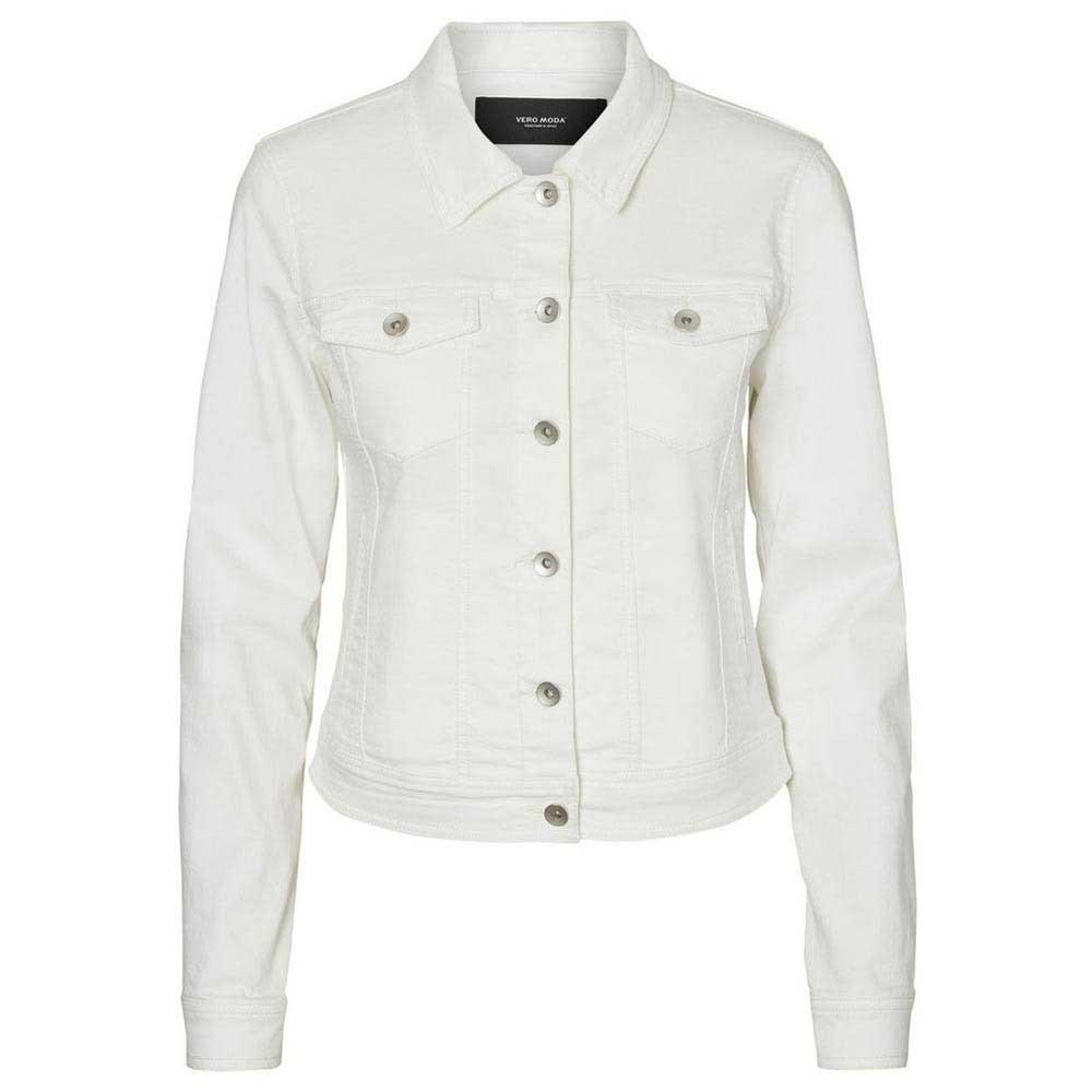 vero moda white denim jacket
