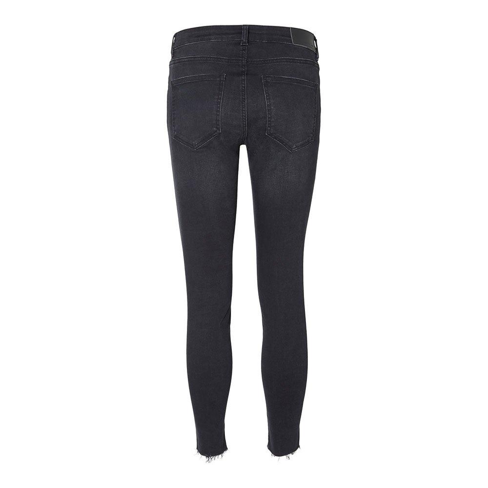 Noisy May Lucy Normal Waist Ankle Az088bl Jeans in Black | Lyst