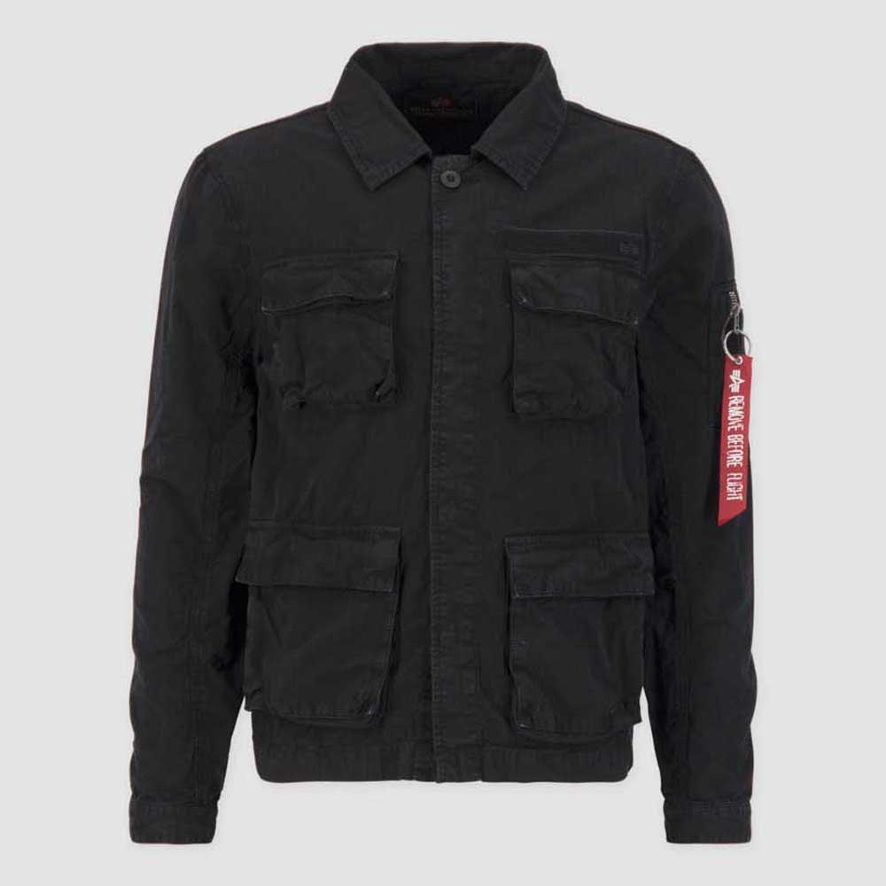 Alpha Industries Apha Industries Ripstop Cargo Overshirt Back An in Black  for Men | Lyst