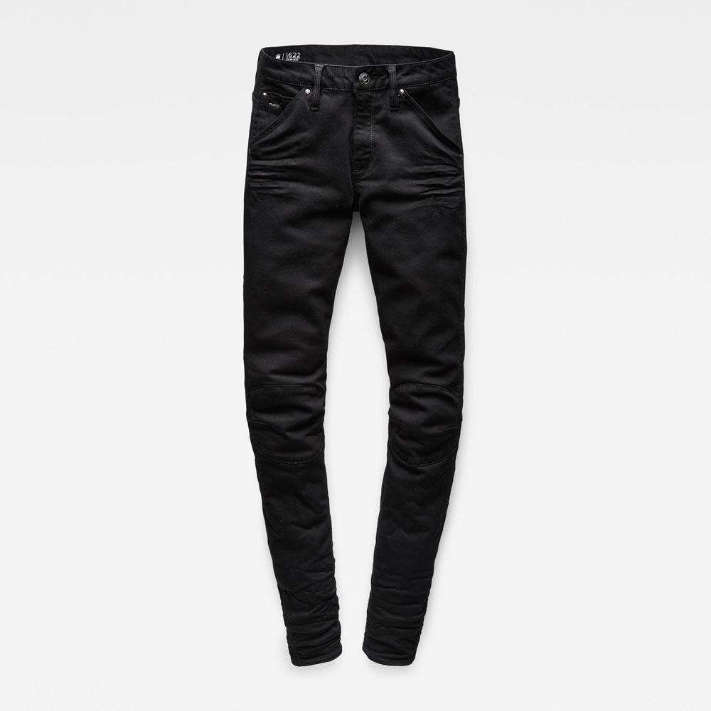 G-Star RAW 5622 Mid Waist Skinny Jeans in Black | Lyst