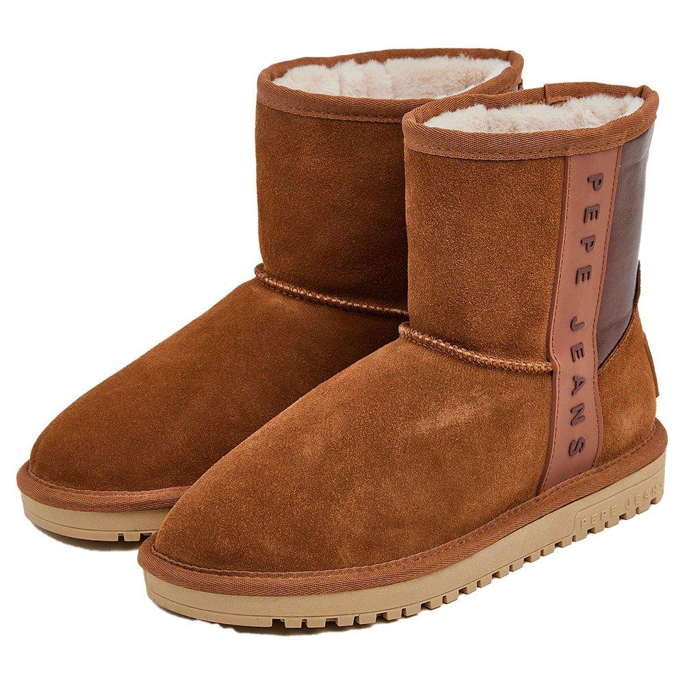 Pepe Jeans Diss Bass Boots in Brown | Lyst