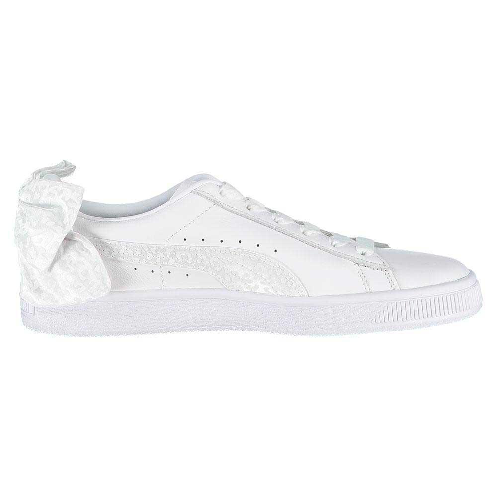 puma basket bow leather animal