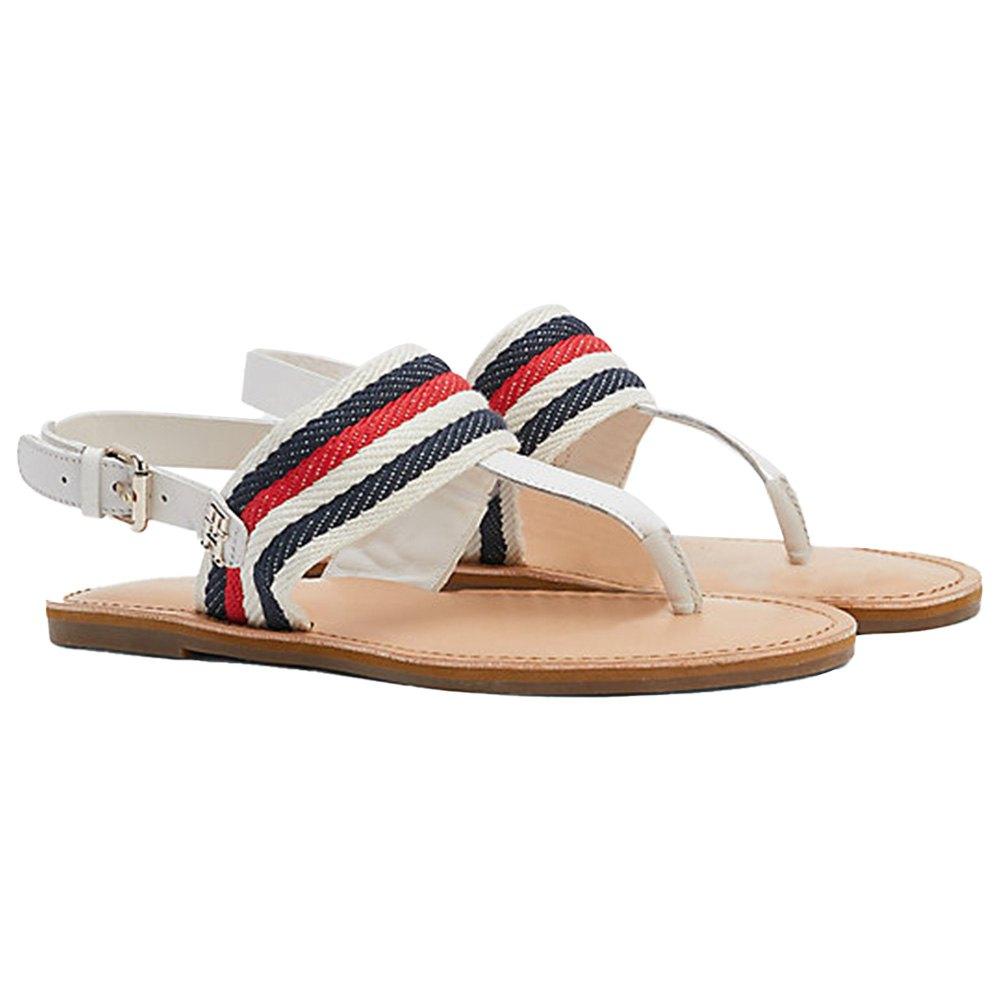 Tommy Hilfiger Flat Corporate Sandals in Pink | Lyst