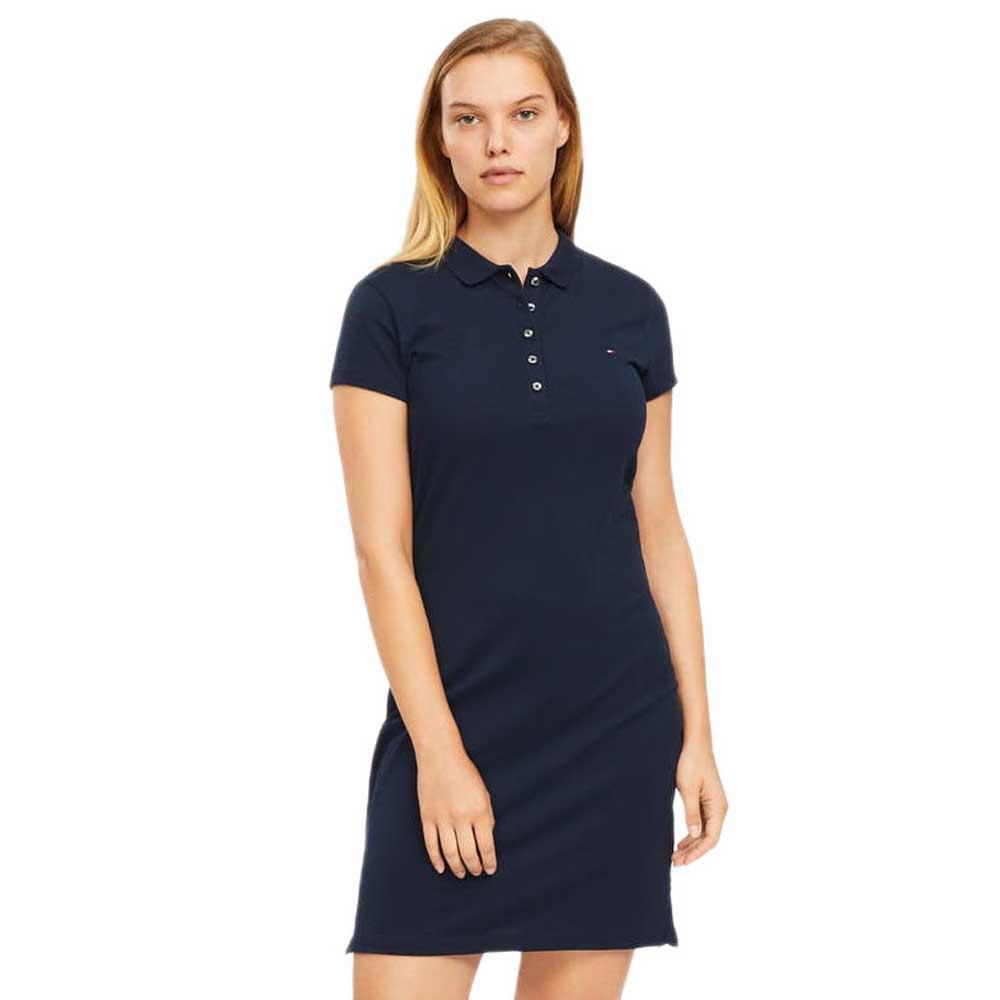 Tommy Hilfiger Cotton Heritage Slim Polo Dress in Midnight (Blue) | Lyst