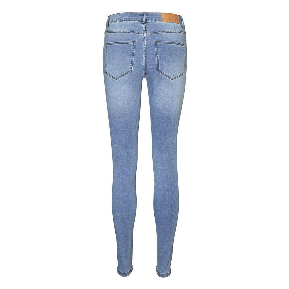 Noisy May Billie Skinny Fit Vi059lb Regular Waist Jeans in Blue | Lyst