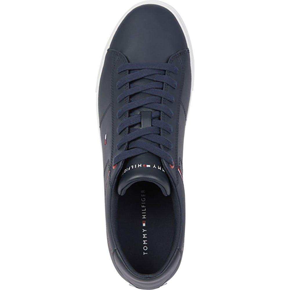Tommy Hilfiger Essential Leather Detail Trainers in Desert Sky 