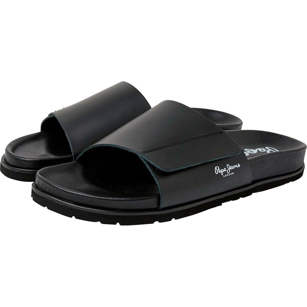 Pepe Jeans Bio Covered Sandals Eu 41 Man in Black for Men | Lyst
