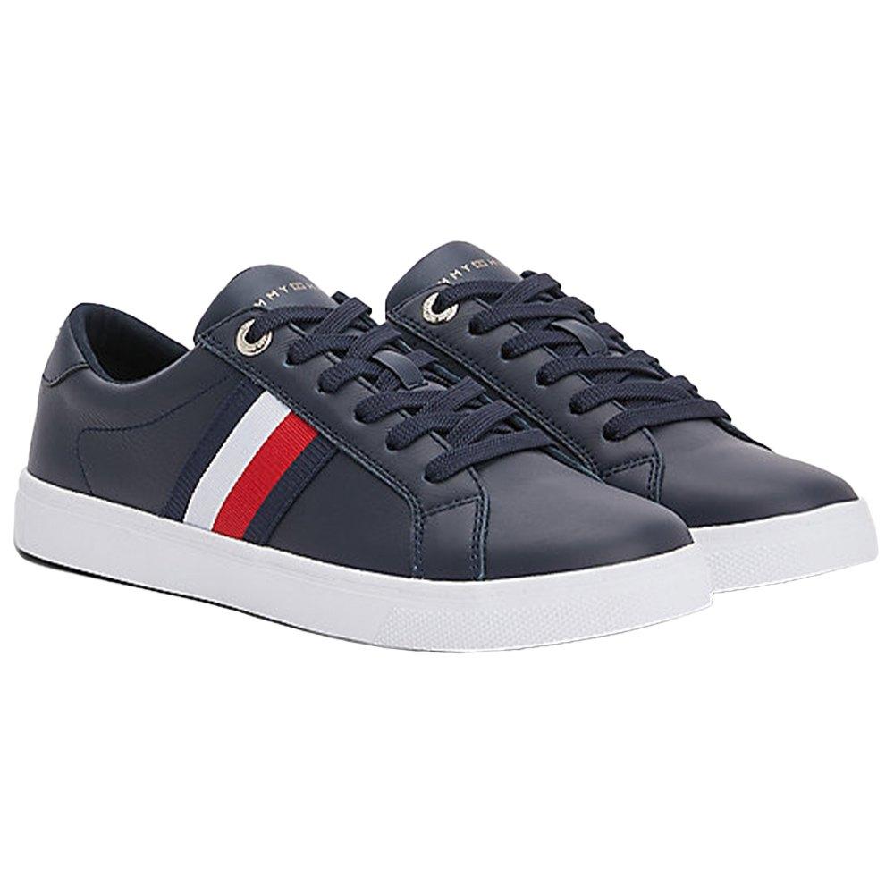 Tommy Hilfiger Leather Corp Webbing Trainers in Desert Sky (Blue) | Lyst