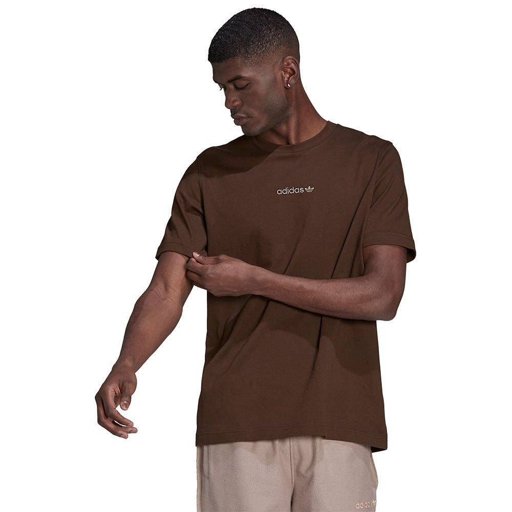 adidas Originals Adida Original Logo Hort Leeve T-hirt in Brown for Men |  Lyst