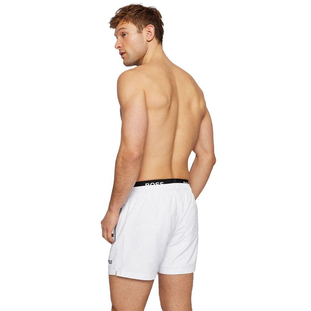 BOSS by HUGO BOSS Synthetic Thornfish Swimming Shorts in White for Men |  Lyst