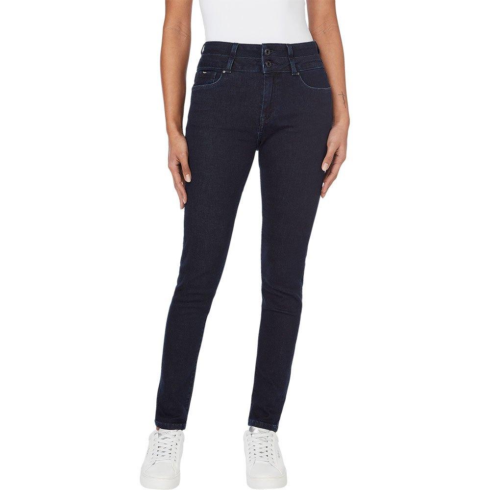 Pepe Jeans Regent Twist High Waist Jeans in Blue | Lyst