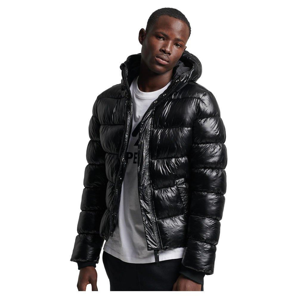 Superdry Code Xpd Sports Luxe Puffer Jacket in Black for Men | Lyst