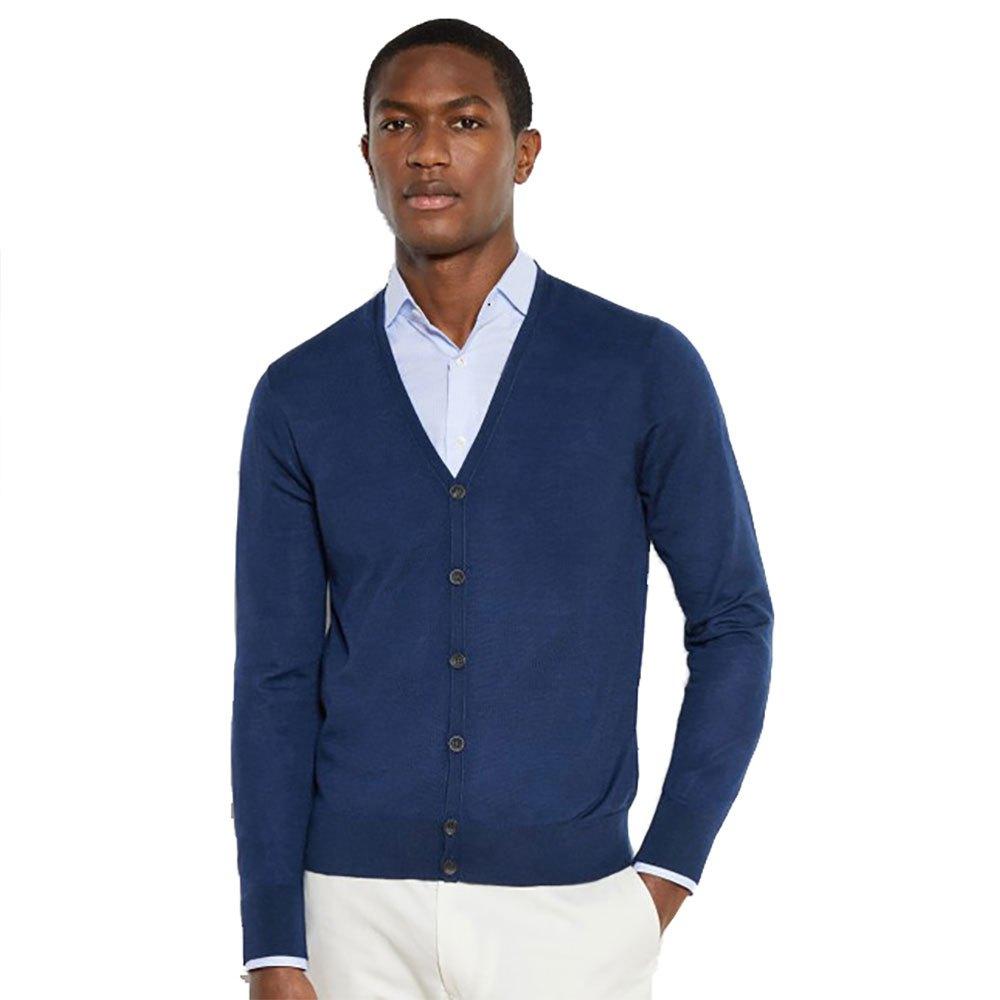 Hackett Hm702975 Cashmere Cardigan X Man in Blue for Men | Lyst