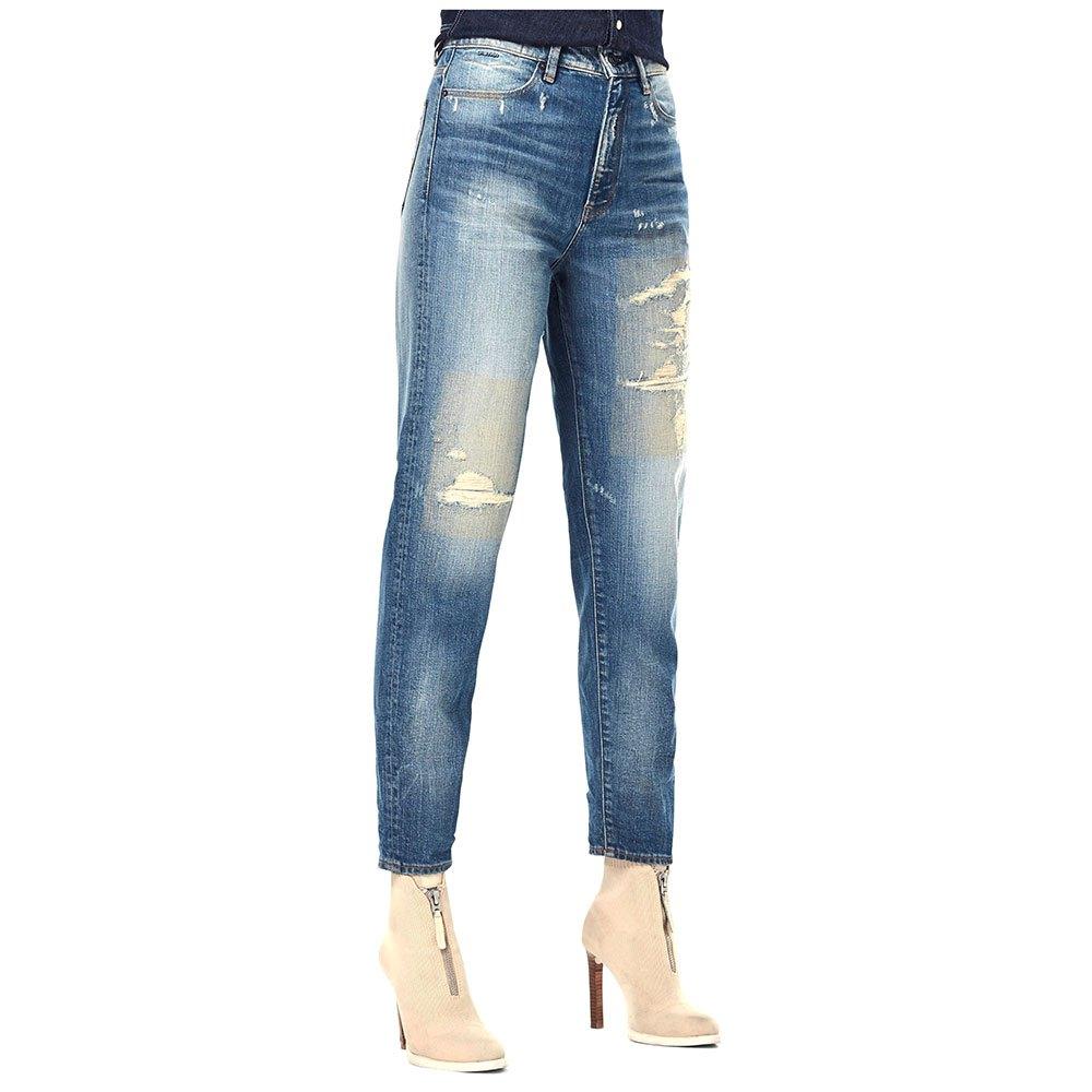 G-Star RAW Janeh Ultra-high Waist Mom Ankle Jeans in Blue | Lyst