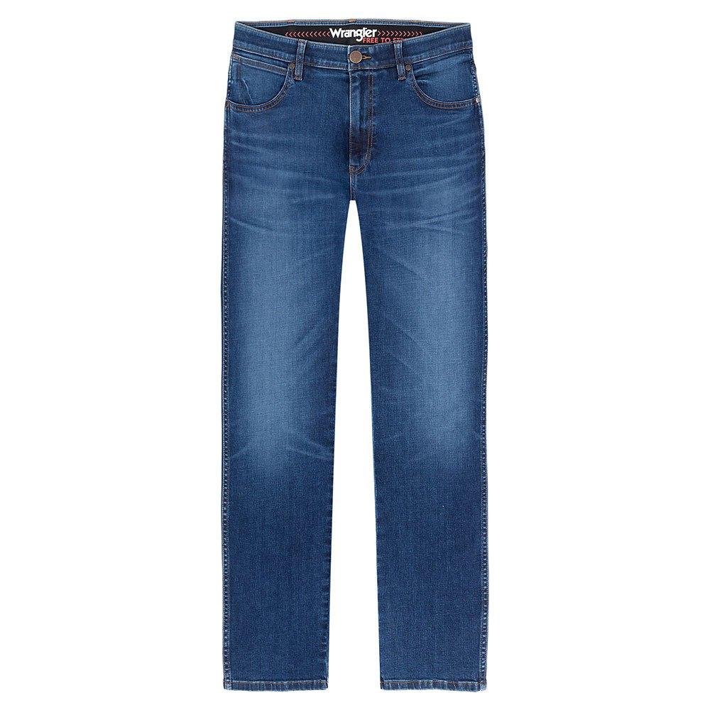 Wrangler River Tapered Fit Jeans in Blue for Men | Lyst