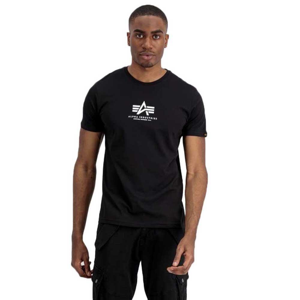 Alpha Industries Cotton Basic Ml Short Sleeve T-shirt in Black for Men |  Lyst