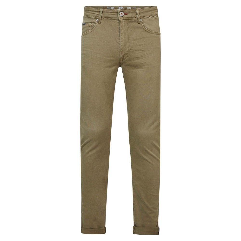 Petrol Industries Seaham Slim Fit Coloured Jeans in Green for Men | Lyst